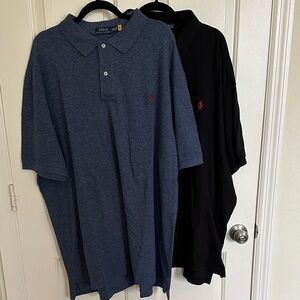 Polo by Ralph Lauren Men's Polo Shirts in Blue and Black